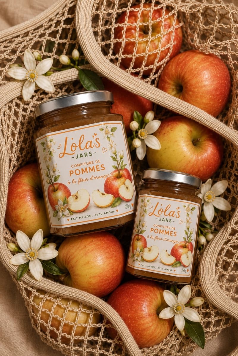 Confiture de Pomme à la fleur d'oranger 250g