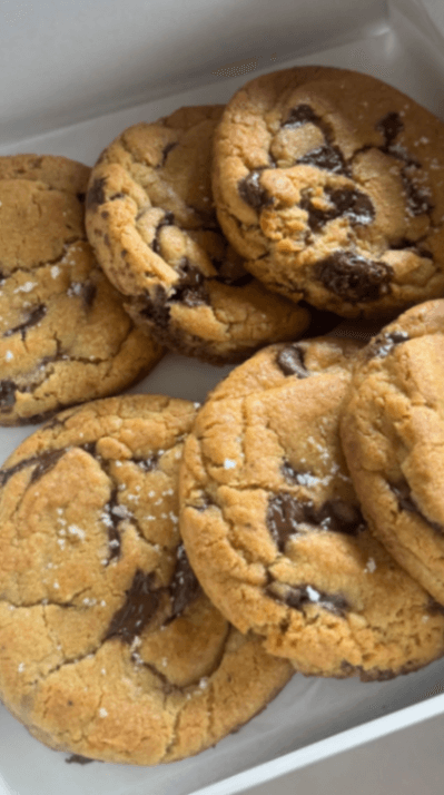 Dark Chocolate brown butter cookies
