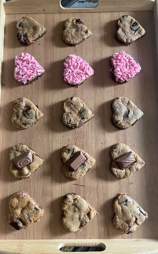 Heart shaped cookies