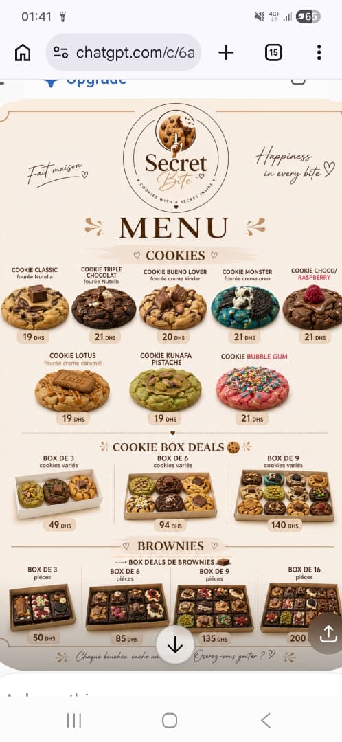 Box deals cookie et brownies