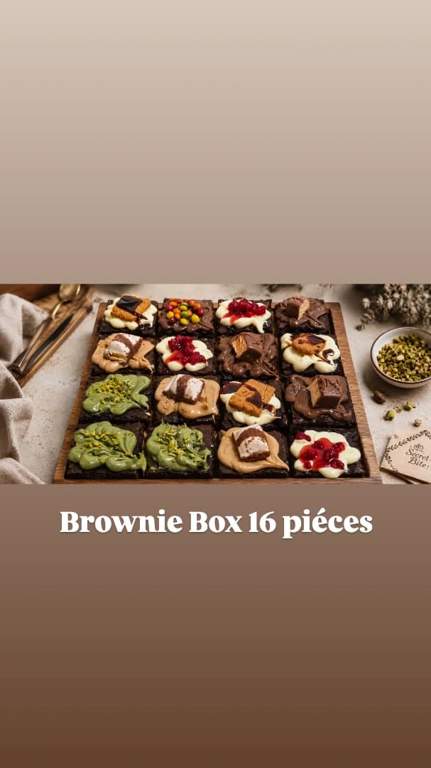Brownies with different toppings