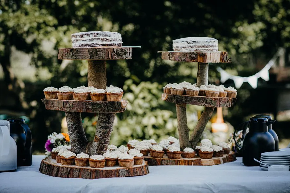 Assortiment de pâtisseries maison, cookies et brownies sur une table en bois